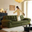 Coussin de canapé modulaire en chenille vert-1519830477