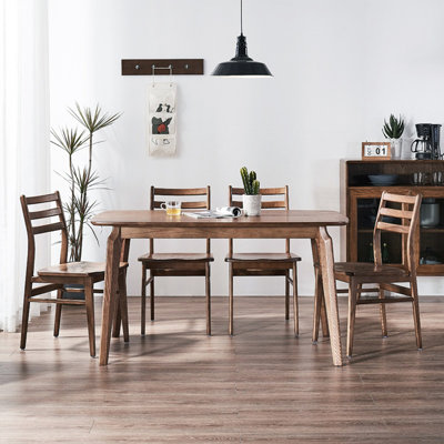 Solid wood comfort dining table set