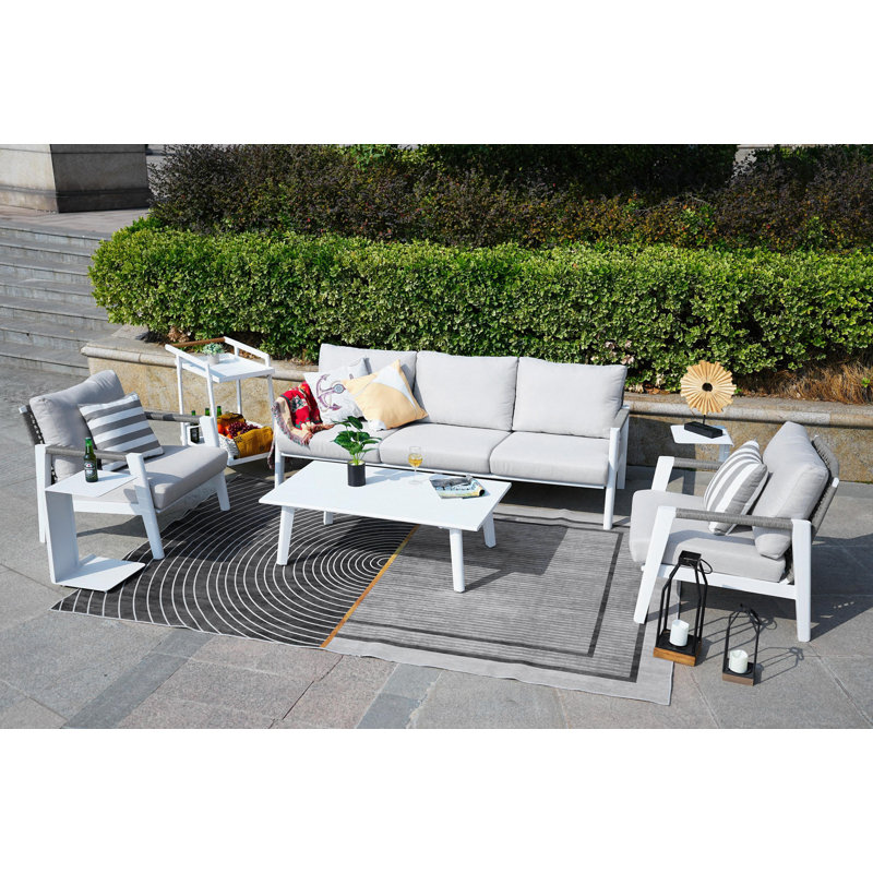5 - Person Patio Conversation Set with Cushions