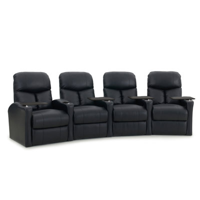 Home Theater Curved Row Seating (Row of 4) by Latitude Run
