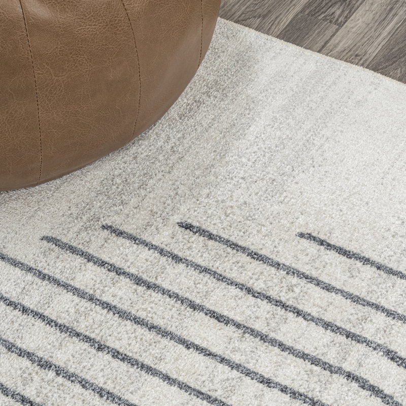 Tapis crème / terra lavable à la machine Lakysha, Tapis de couloir 2 pi x 7 pi 10 po
