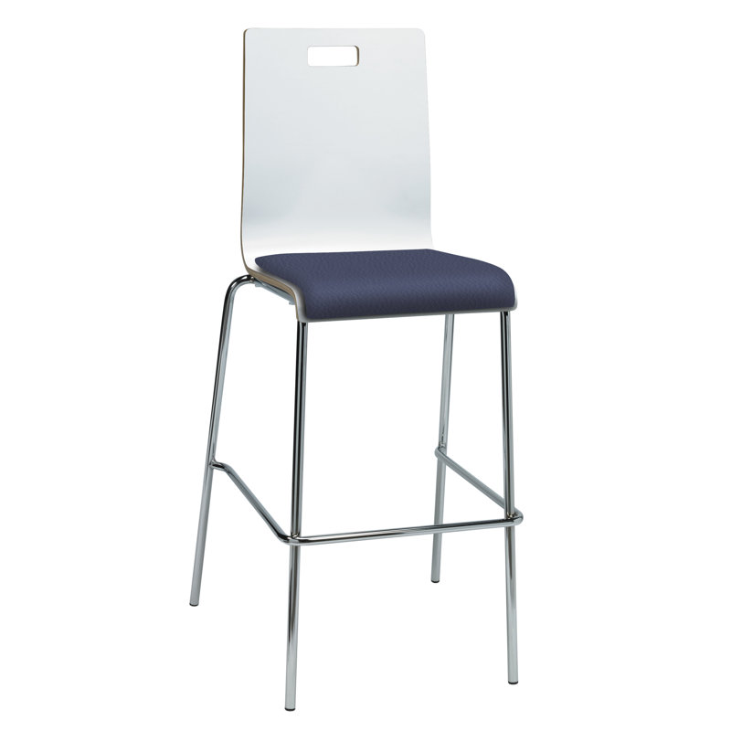 Jive 30" Bar Stool, Grape/White