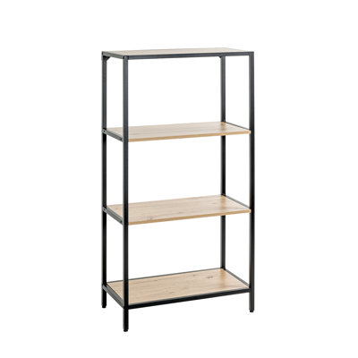 Theodosia 129cm H x 64cm W Steel Etagere Bookcase