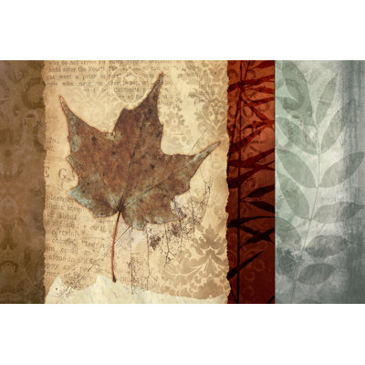 Cool Leaf - Wrapped Canvas Painting