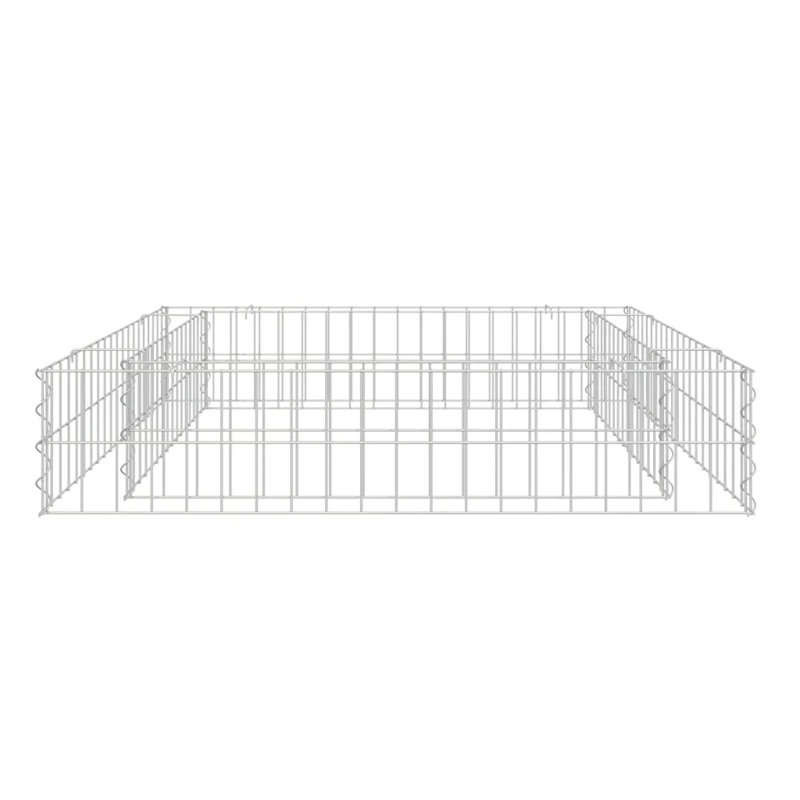 Dakota Fields Gabion Raised Bed Galvanised Steel, 20cm H x 100cm W x 100cm D