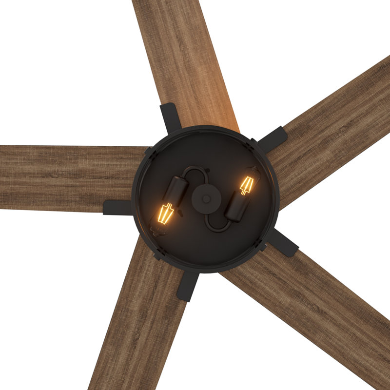 52" Farmhouse Ceiling Fan With Light