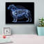  «Xray Pitbull» par Dean Russo, art mural sur toile, 16 po x 12 po-1932406588