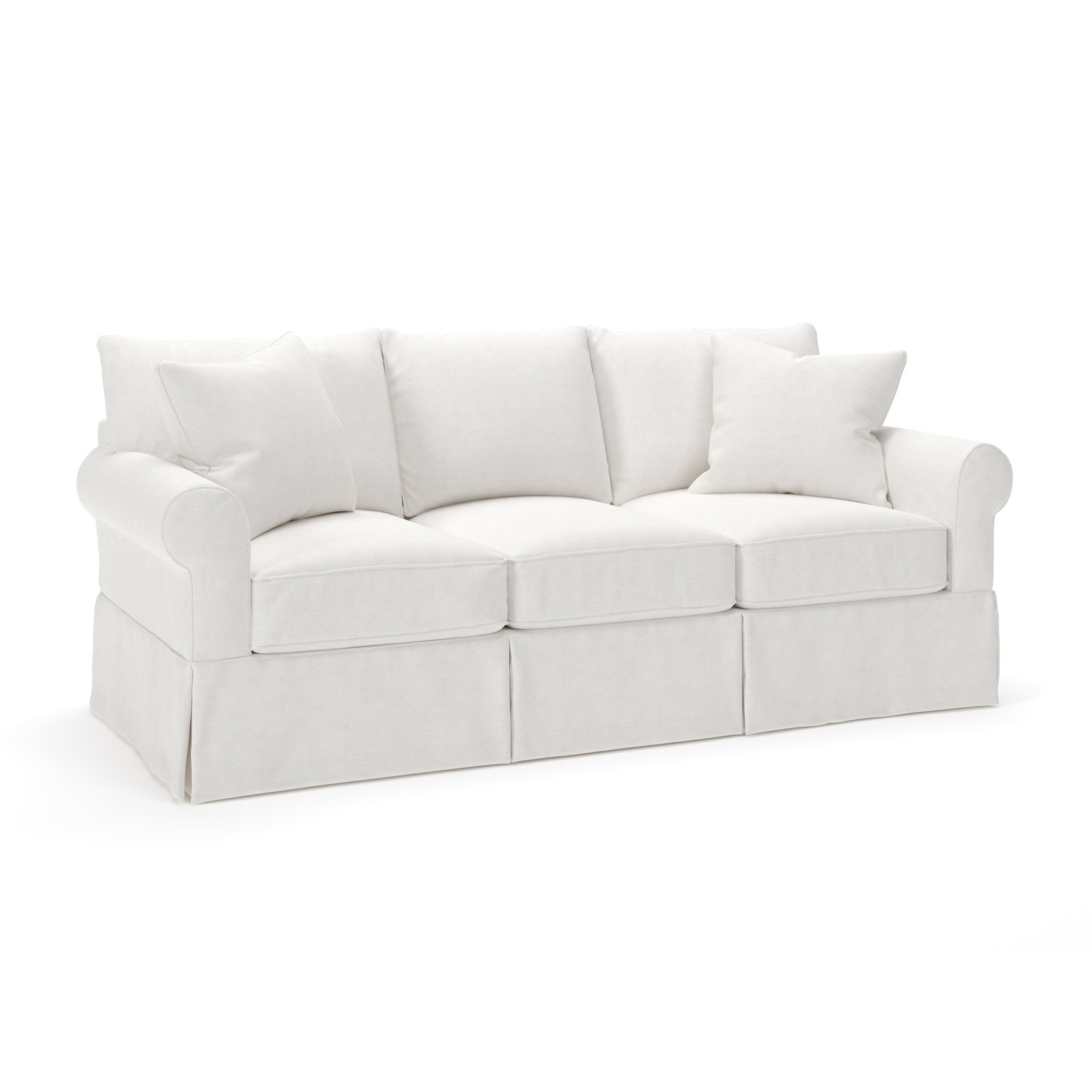 Amari 89'' Sofa, Nomad Snow Crypton® Chenille