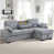 Light Gray Polyester Blend selected
