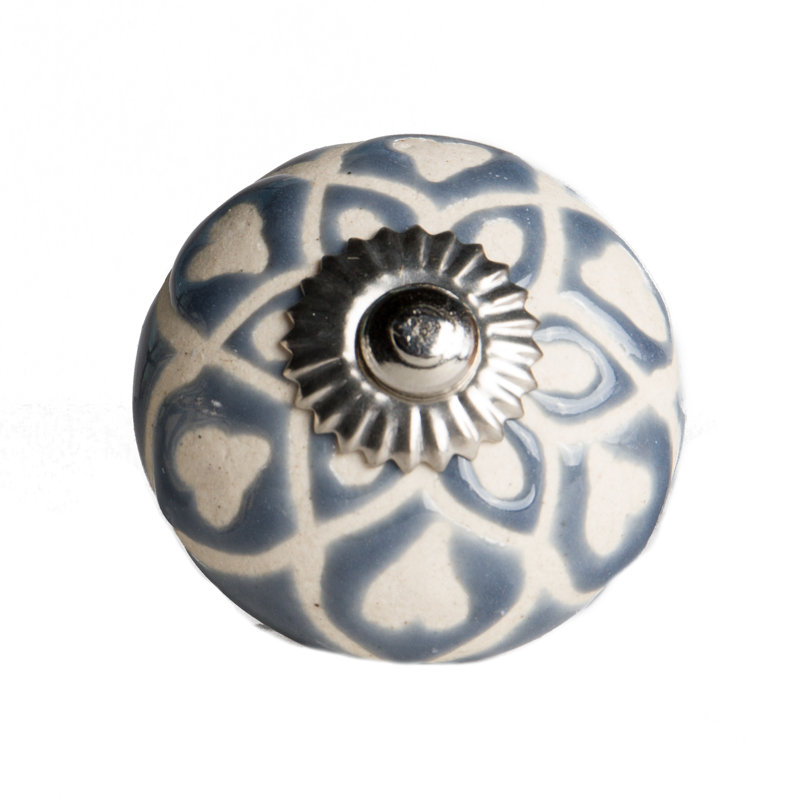 Hand Painted 1 1/2" Diameter Mushroom Knob