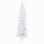 Arbre de Noël artificiel mince 7,5 pi avec base en métal pliable