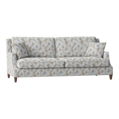 Canapé à accoudoirs encastrés avec coussins réversibles de 87,5 po Savannah