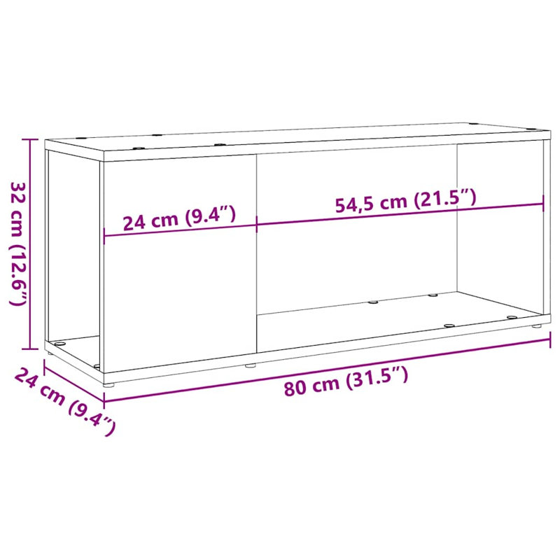 Gorav Unfinished TV Stand for TVs up to 32", Artisan Oak