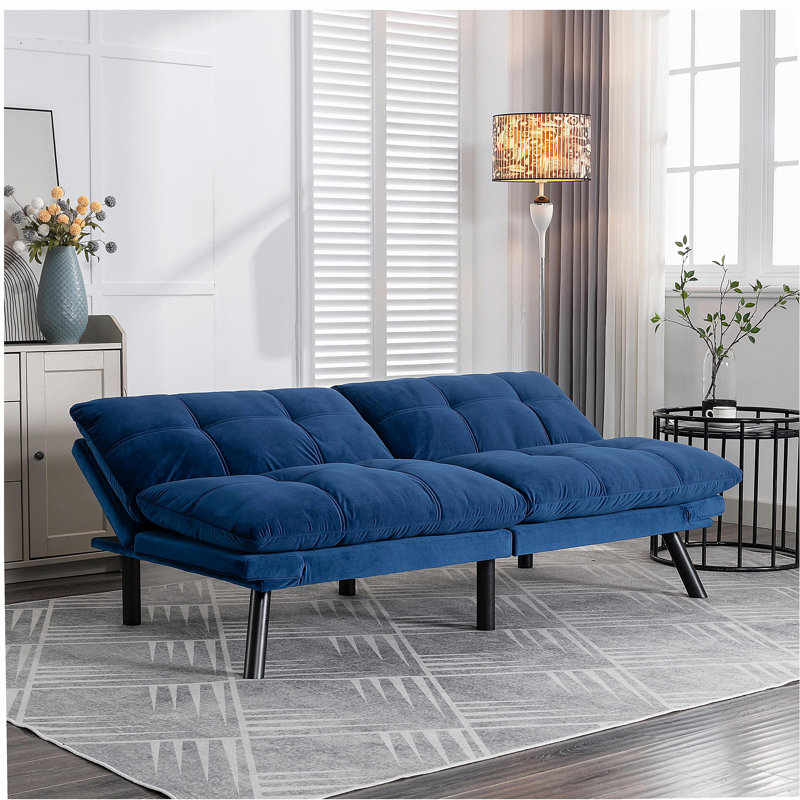 Canapé-lit pliant convertible bleu marine, Marine