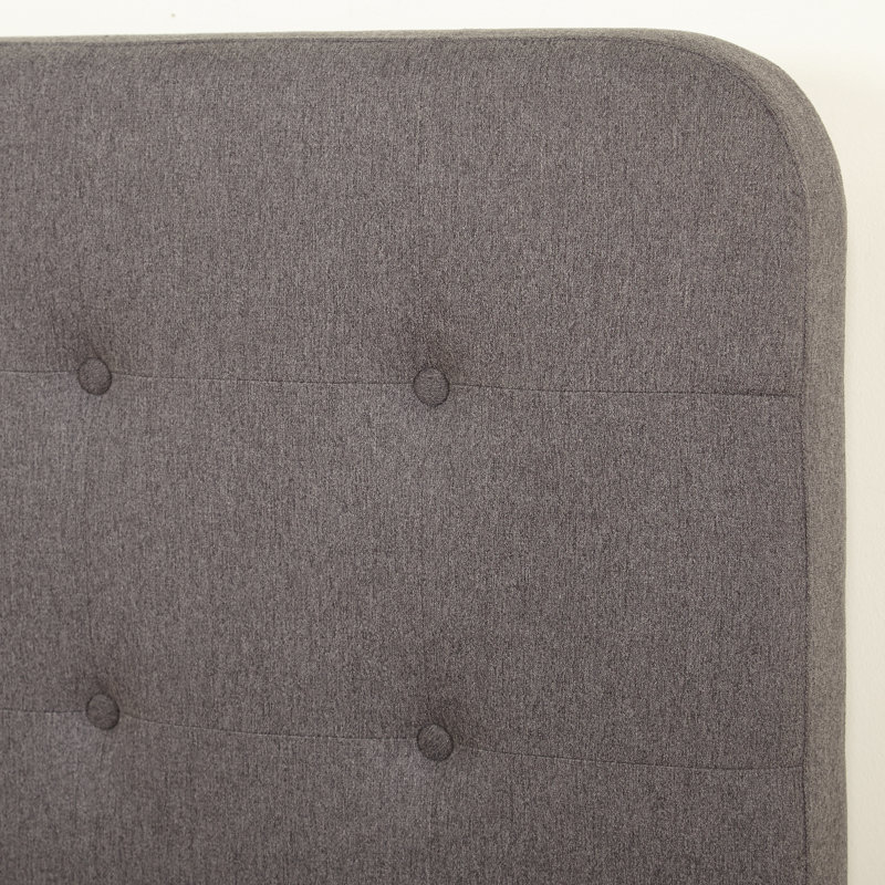 Lit tapissier grand capitonné standard, Gris