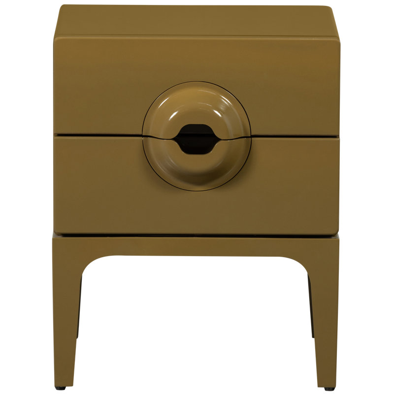 Merge 44 cm W Solid Wood Bedside Table