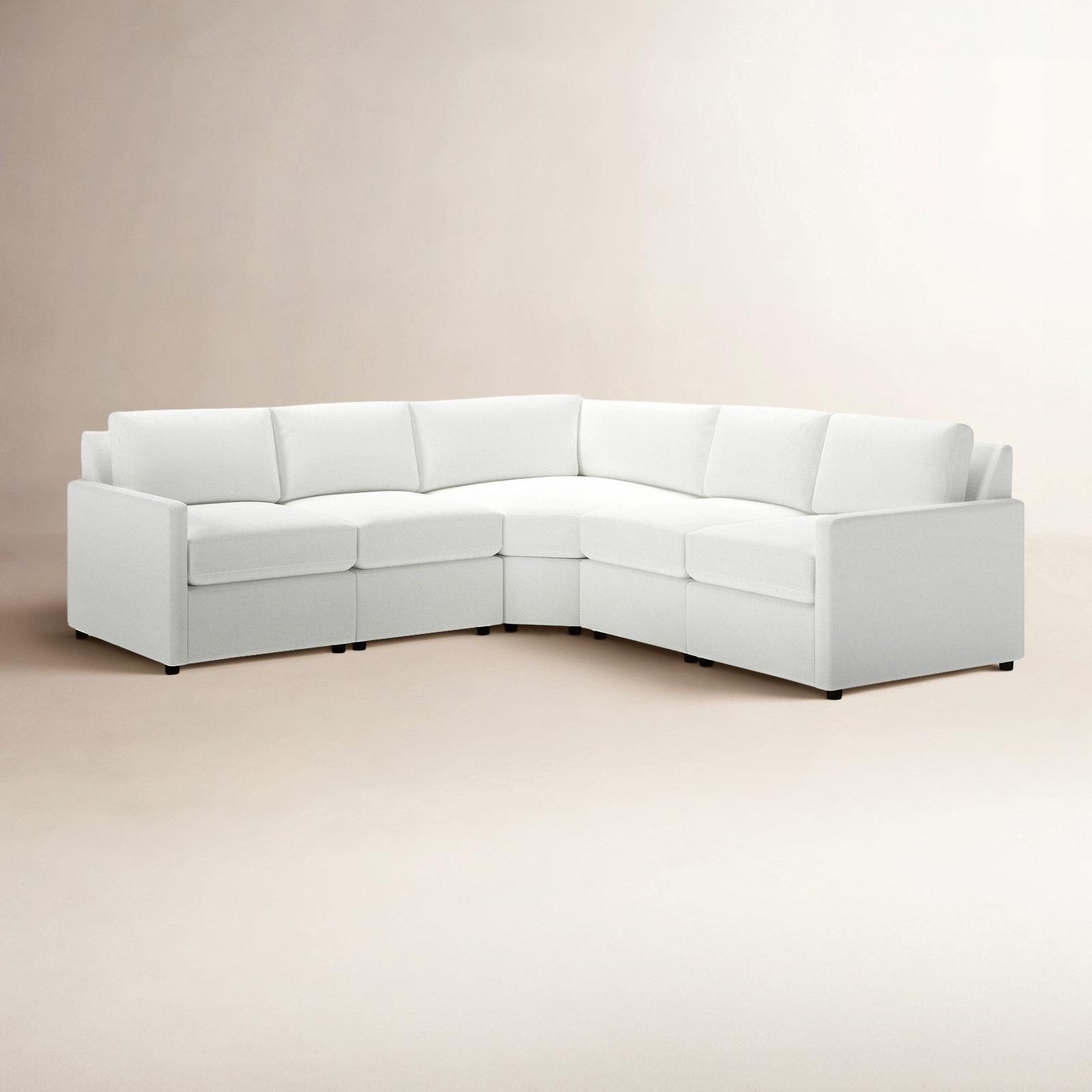 Damari Sectional, John Flour Performance Linen Blend