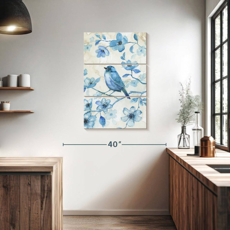 Harnek Bluebird Happiness, 38" H x 24" W