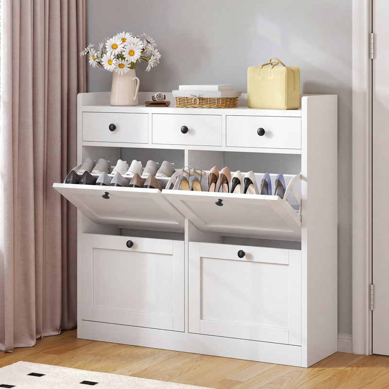 16-18 Pair Flip Down Shoe Storage