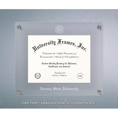 Cadre de diplôme flottant de l'Université Arizona State