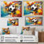 Abstraction soccer ball - décoration murale soccer-1092112765-1092112640