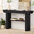 55" Farmhouse Console Table,Wooden Narrow Long Entryway Foyer Table-1392301308