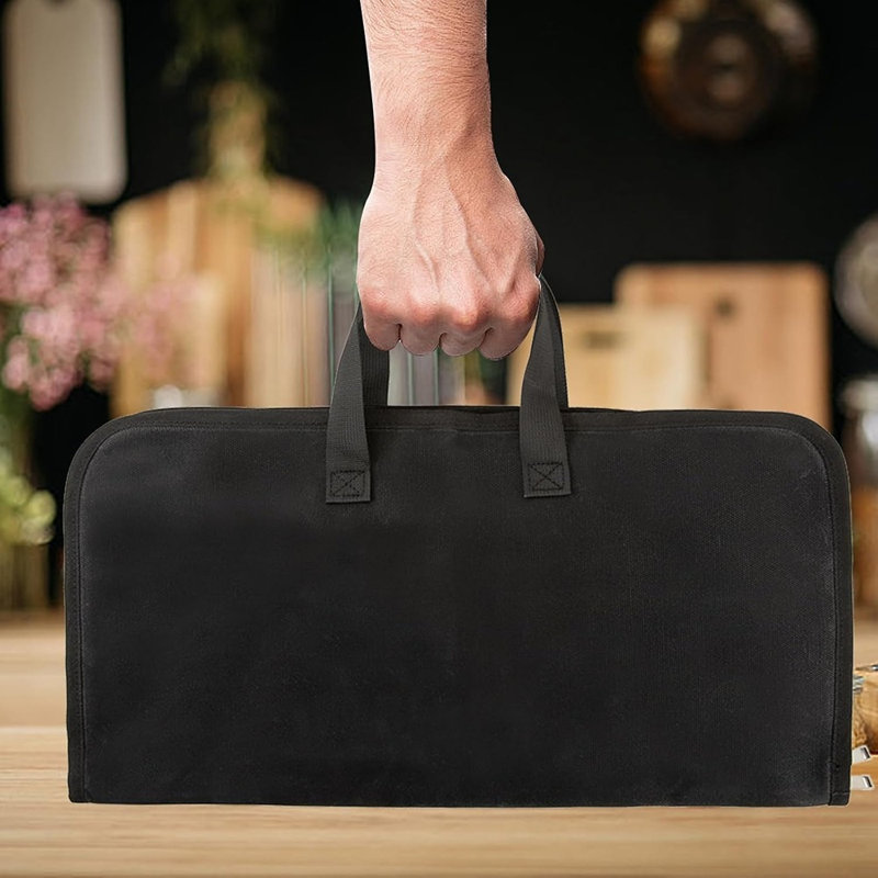 Rouleau à couteaux, sac à couteaux avec 7 fentes, couteau en toile cirée robuste ...