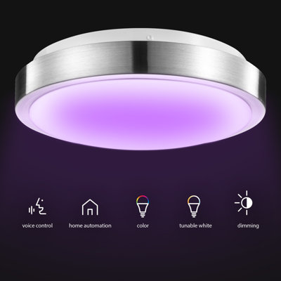 Plafonnier encastré à dôme circulaire 1 lumière 10,4 po Beker