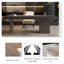 Bureau de direction moderne de style italien en chêne fumé-252298115