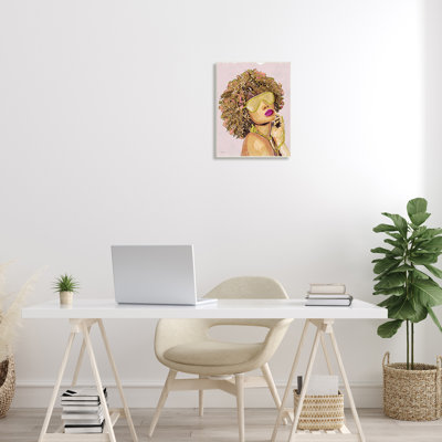 Glamour africain, femme, portrait, mode, bijoux, XXL, toile tendue par Stellar Design Studio