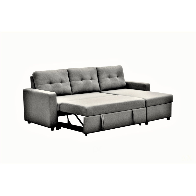 Canapé-lit modulaire convertible en forme de L, mobilier d'appoint élégant, canapé-lit escamotable pour petits espaces et salons