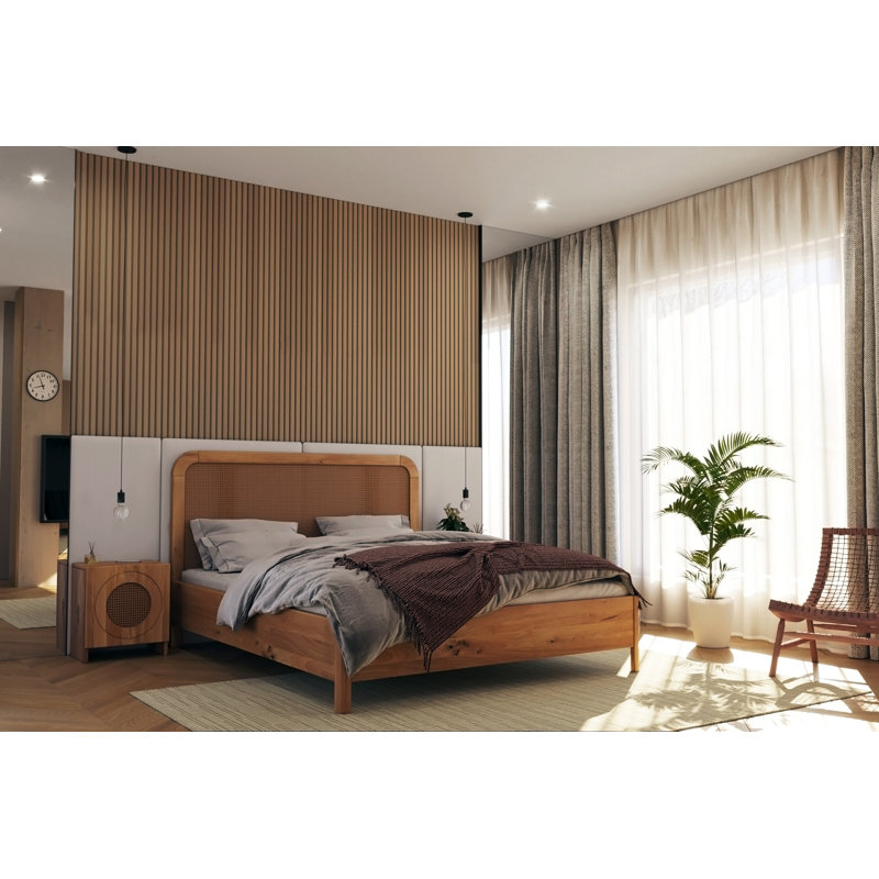 Shawny Bed, Super King (180 x 200cm), Natural Oil