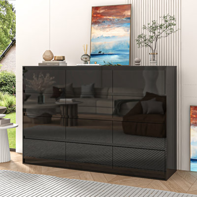 12 - Drawer 63" Dresser High Gloss