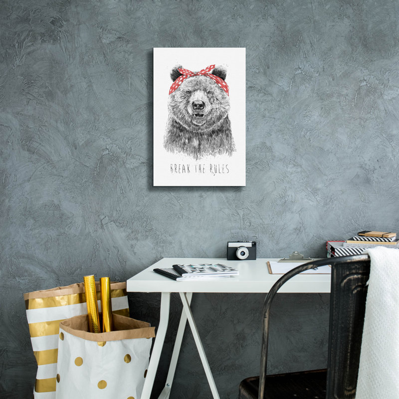 «Break The Rules» par Balazs Solti, art mural sur toile, H 18 po x l 12 po x P 0,75 po