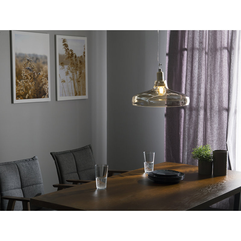 Burton 1 - Light Brown Dome Pendant