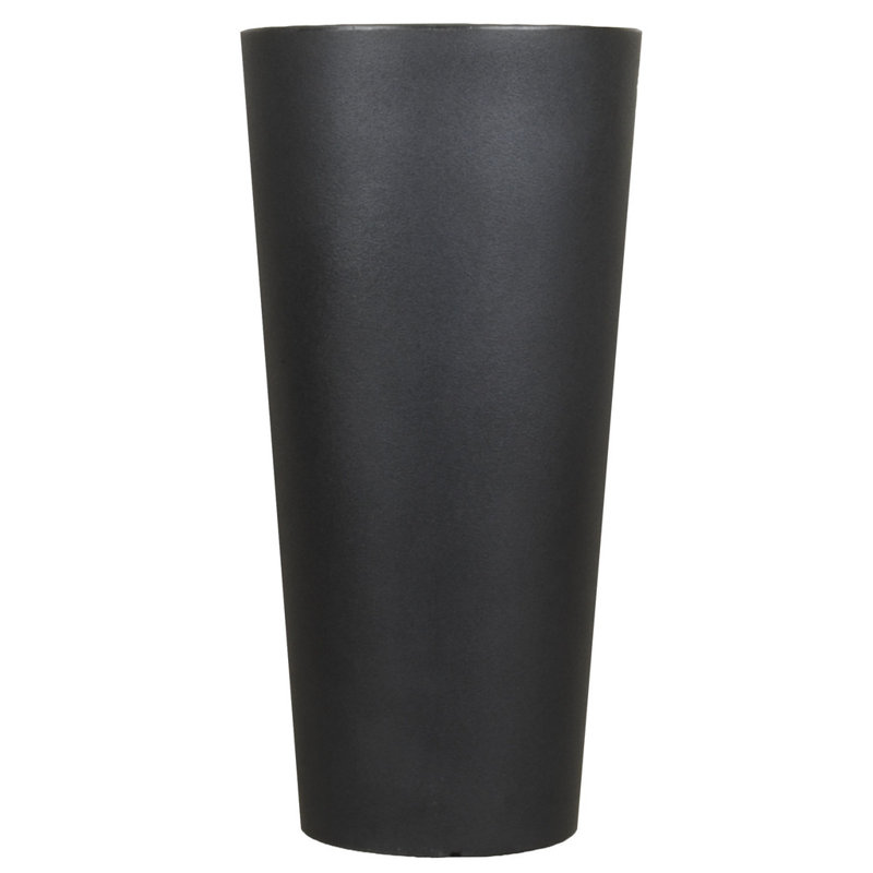 Queens Boulevard Pot Planter, Black, 32"H x 15.25"W x 15.25"D