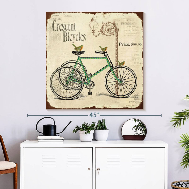Bike Crescent Bicycles, 33" H x 33" W