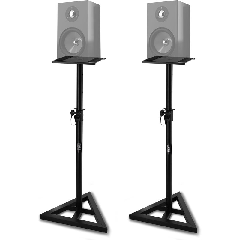 Speaker Stand Pair of Sound - Play 1 and 3 Holder, Telescoping Height Adjustable from 26” - 52” Inch