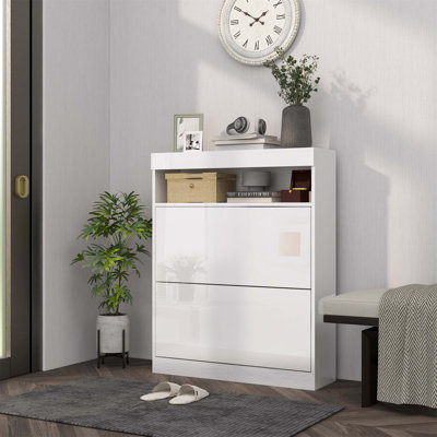 16 Pair Flip Down Shoe Storage