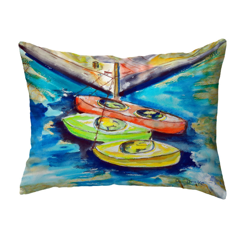  Housse et insert de coussin rectangulaire d'extérieur Kayaks, 16 po x 20 po
