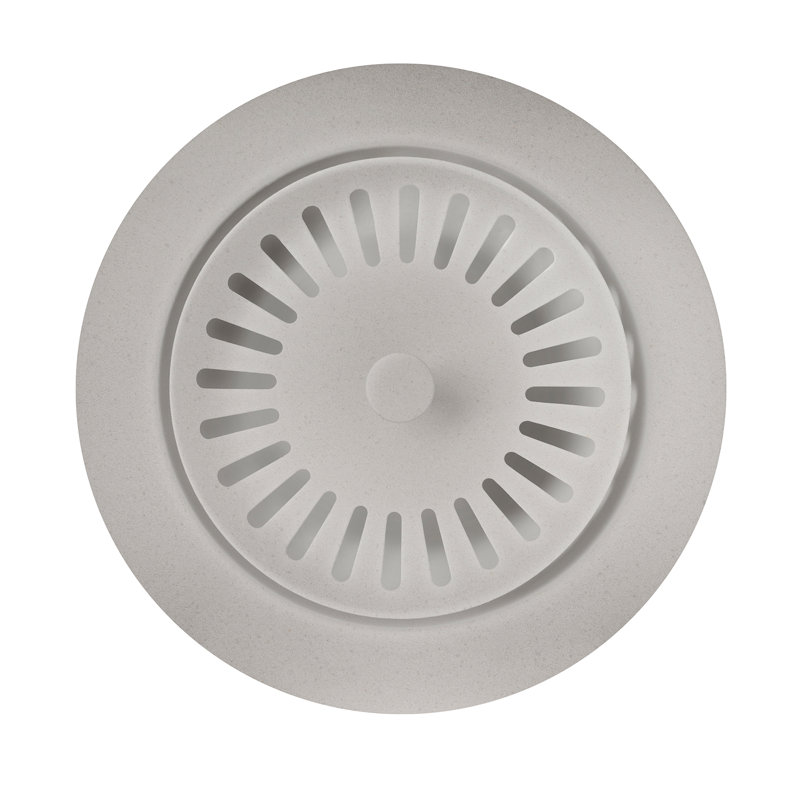 SILGRANIT-Matched Metal Sink Basket Strainer, Concrete Gray