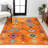 Blakely Tribal Love Geometric Orange/Multi Rug-1270864013