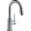 Robinet de bar en nickel brossé avec douchette rétractable Trinsic, robinet de préparation pour lavabo monotrou moderne, poignée simple, acier inoxydable arctique-6898320
