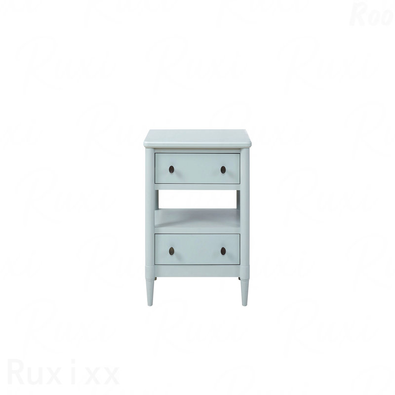 Table de chevet ouverte 2 tiroirs Ocean Finish