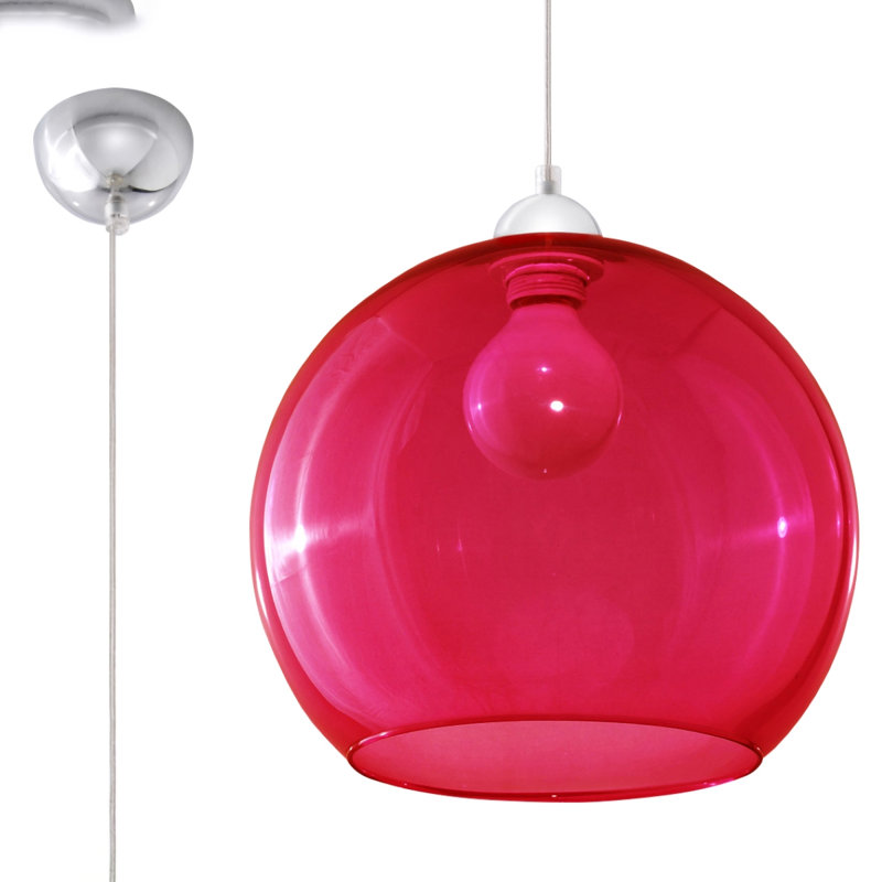 Connelly 1 - Light Single Pendant, Red