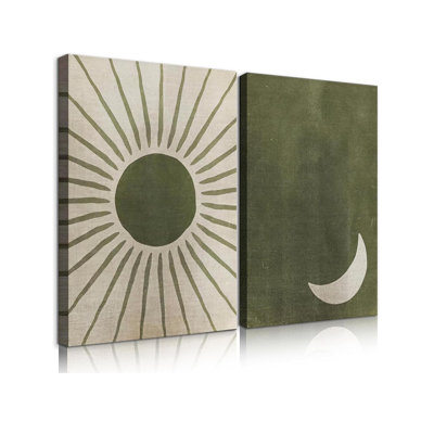 2 Piece Wrapped Canvas Wall Art