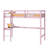 Twin Solid Wood Loft Bed with Built-In Desk-4882436
