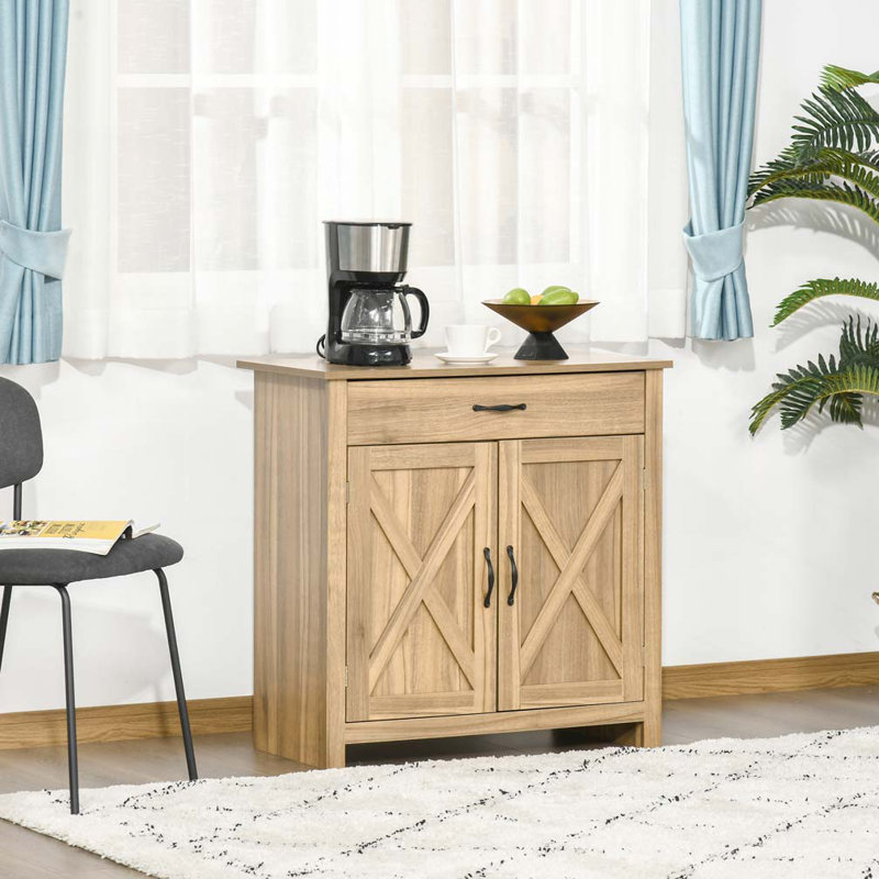 Armoire de rangement de style campagnard, Bois naturel