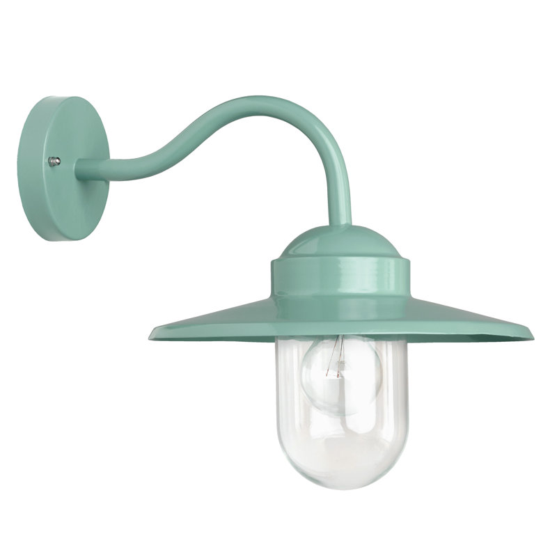 Dolce Integrated LED Outdoor Barn Light, Mint green