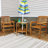 Sibyl 3-Piece Meranti Wood Patio Conversation Set